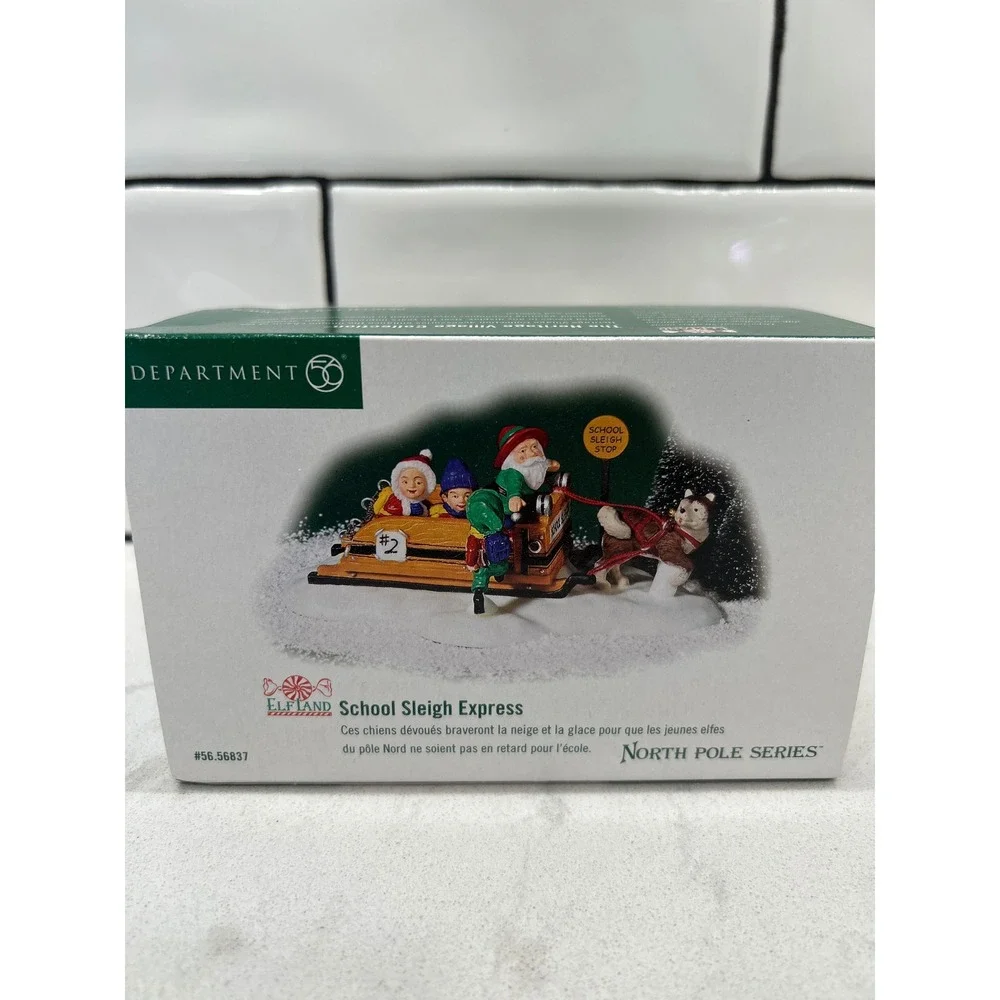 Department 56 North Pole Series School Sleigh Express 56.56837 Village Accessory